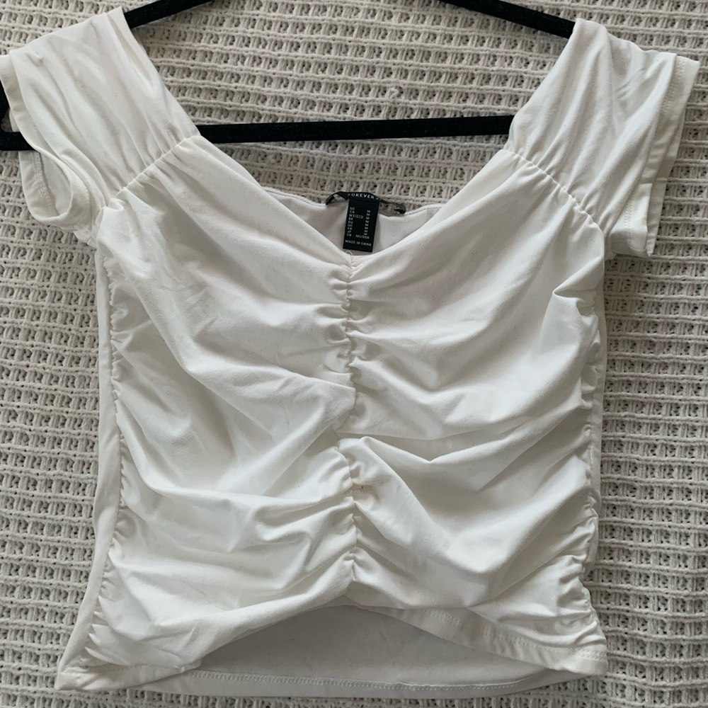 Off the Shoulder White Top